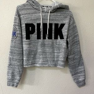 Pink crop sweatshirt, crop top size XS